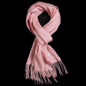 Pure Cashmere Scarves Pink Women Winter Scarf